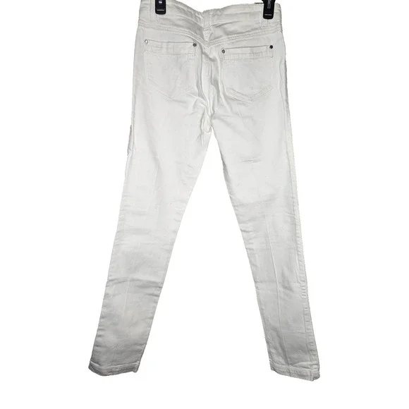 Etcetera White Skinny Jeans Womens 2 Stretch Mid Rise Summer Capsule - Picture 2 of 7